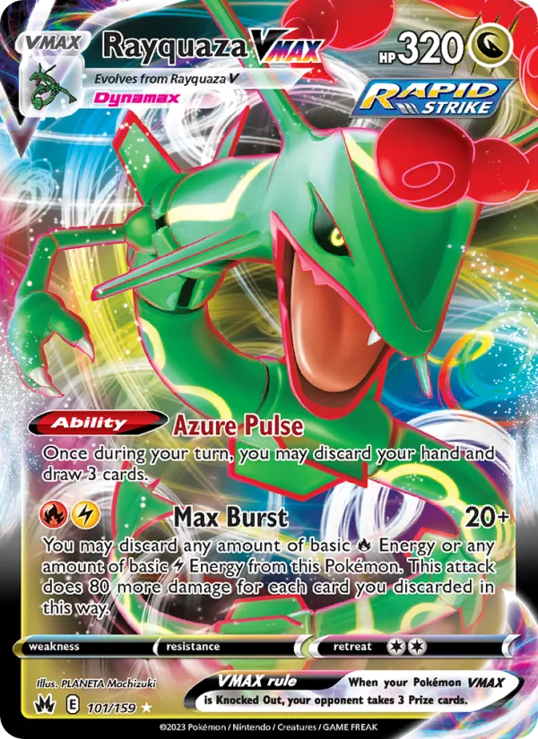 101 Rayquaza VMAX – Crown Zenith