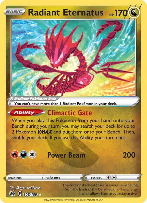 105 Radiant Eternatus – Crown Zenith