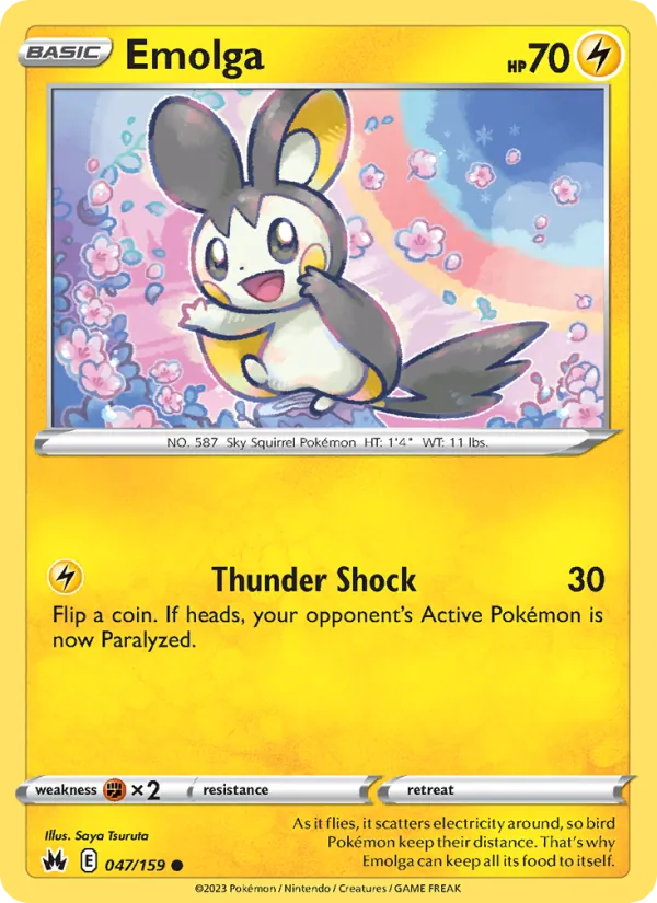 047-RH Emolga – Crown Zenith