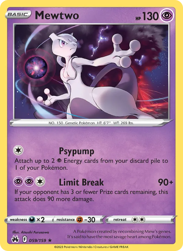 059-RH Mewtwo – Crown Zenith