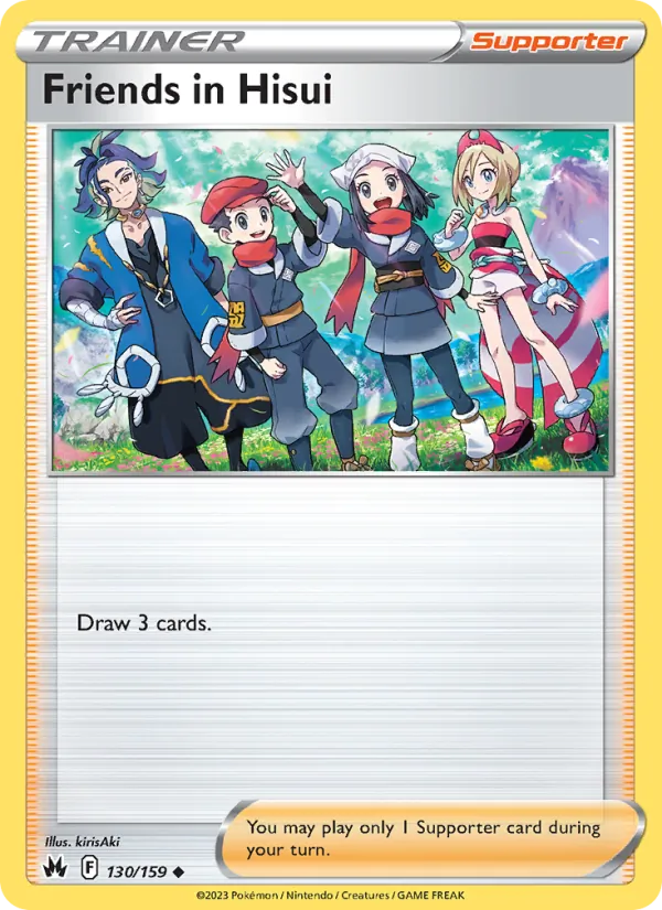 130-RH Friends in Hisui – Crown Zenith