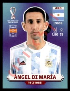 ARG11 Ángel Di María – FIFA World Cup Qatar 2022 Panini