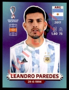 ARG13 Leandro Paredes – FIFA World Cup Qatar 2022 Panini