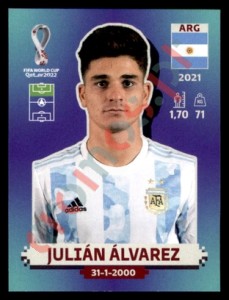 ARG15 Julián Álvarez – FIFA World Cup Qatar 2022 Panini