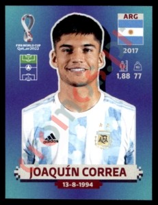 ARG16 Joaquín Correa – FIFA World Cup Qatar 2022 Panini