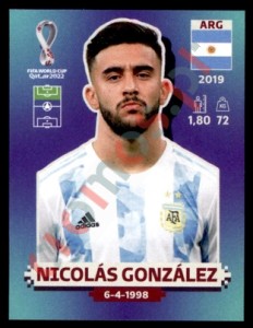 ARG18 Nicolás González – FIFA World Cup Qatar 2022 Panini