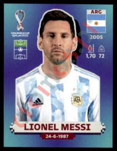 ARG20 Lionel Messi – FIFA World Cup Qatar 2022 Panini