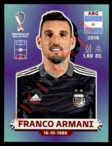 ARG4 Franco Armani – FIFA World Cup Qatar 2022 Panini