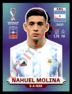 ARG6 Nahuel Molina – FIFA World Cup Qatar 2022 Panini