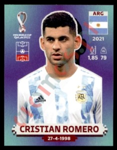 ARG9 Cristian Romero – FIFA World Cup Qatar 2022 Panini