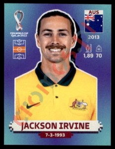 AUS12 Jackson Irvine – FIFA World Cup Qatar 2022 Panini