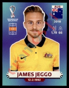 AUS13 James Jeggo – FIFA World Cup Qatar 2022 Panini