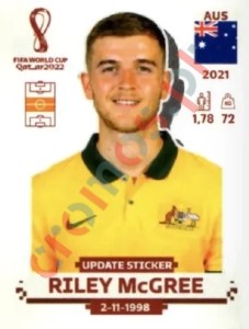 AUS13x Riley McGree – FIFA World Cup Qatar 2022 Panini