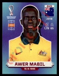 AUS14 Awer Mabil – FIFA World Cup Qatar 2022 Panini