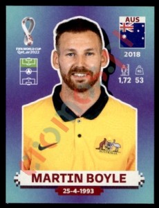 AUS16 Martin Boyle – FIFA World Cup Qatar 2022 Panini