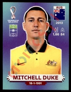 AUS17 Mitchell Duke – FIFA World Cup Qatar 2022 Panini