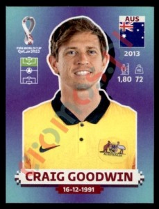 AUS18 Craig Goodwin – FIFA World Cup Qatar 2022 Panini