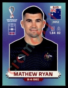 AUS3 Mathew Ryan – FIFA World Cup Qatar 2022 Panini