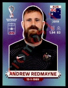 AUS4 Andrew Redmayne – FIFA World Cup Qatar 2022 Panini