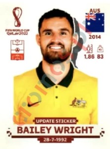 AUS9x Bailey Wright – FIFA World Cup Qatar 2022 Panini