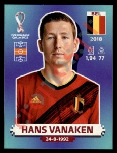 BEL15 Hans Vanaken – FIFA World Cup Qatar 2022 Panini