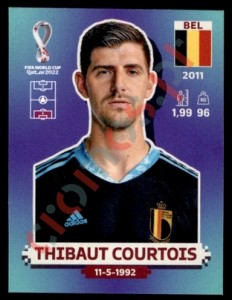 BEL3 Thibaut Courtois – FIFA World Cup Qatar 2022 Panini