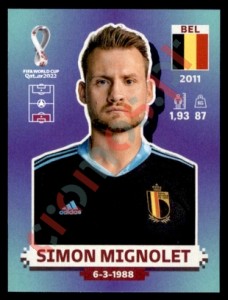 BEL4 Simon Mignolet – FIFA World Cup Qatar 2022 Panini