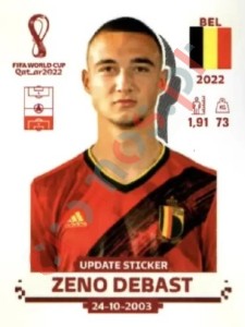 BEL7x Zeno Debast – FIFA World Cup Qatar 2022 Panini
