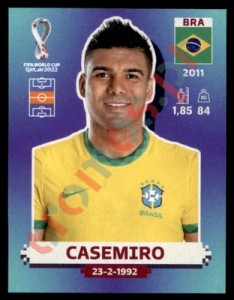 BRA10 Casemiro – FIFA World Cup Qatar 2022 Panini