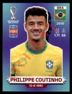 BRA11 Philippe Coutinho – FIFA World Cup Qatar 2022 Panini