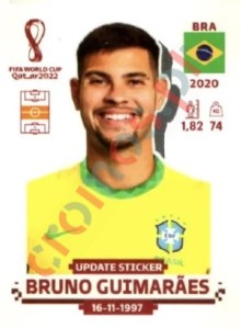 BRA11x Bruno Guimarães – FIFA World Cup Qatar 2022 Panini