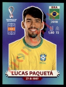 BRA14 Lucas Paquetá – FIFA World Cup Qatar 2022 Panini