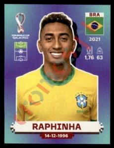 BRA18 Raphinha – FIFA World Cup Qatar 2022 Panini