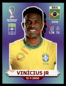 BRA20 Vinícius Jr – FIFA World Cup Qatar 2022 Panini