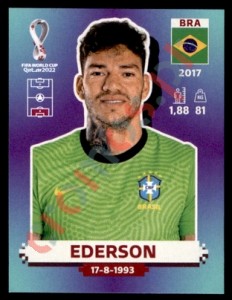 BRA4 Ederson – FIFA World Cup Qatar 2022 Panini