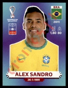 BRA5 Alex Sandro – FIFA World Cup Qatar 2022 Panini