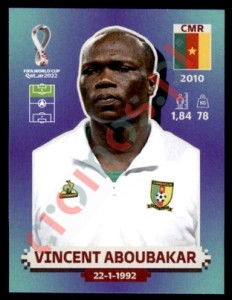 CMR16 Vincent Aboubakar – FIFA World Cup Qatar 2022 Panini