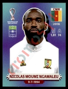 CMR19 Nicolas Moumi Ngamaleu – FIFA World Cup Qatar 2022 Panini
