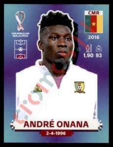 CMR3 André Onana – FIFA World Cup Qatar 2022 Panini