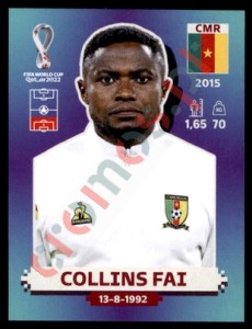 CMR6 Collins Fai – FIFA World Cup Qatar 2022 Panini