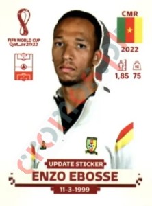 CMR8x Enzo Ebosse – FIFA World Cup Qatar 2022 Panini