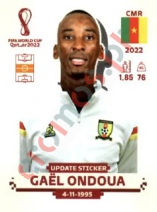 CMR9x Gaël Ondoua – FIFA World Cup Qatar 2022 Panini