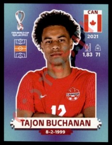 CAN11 Tajon Buchanan – FIFA World Cup Qatar 2022 Panini
