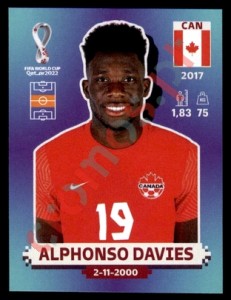 CAN12 Alphonso Davies – FIFA World Cup Qatar 2022 Panini