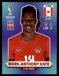 CAN15 Mark-Anthony Kaye – FIFA World Cup Qatar 2022 Panini