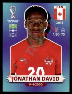 CAN18 Jonathan David – FIFA World Cup Qatar 2022 Panini