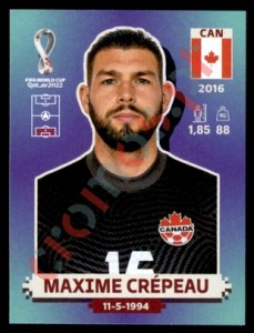 CAN4 Maxime Crépeau – FIFA World Cup Qatar 2022 Panini