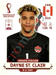 CAN4x Dayne St. Clair – FIFA World Cup Qatar 2022 Panini