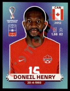 CAN6 Doneil Henry – FIFA World Cup Qatar 2022 Panini