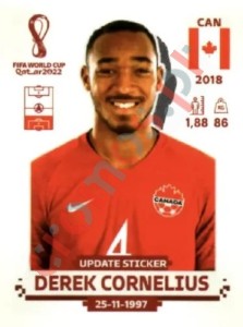 CAN6x Derek Cornelius – FIFA World Cup Qatar 2022 Panini